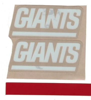 3M NEW YORK GIANTS THROWBACK FULL SIZE FOOTBALL HELMET DECALS W/STRIPE & BUMPER