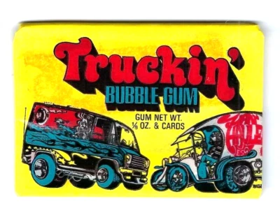 老式1975年Truckin' DONRUSS交易卡密封蜡包 — 第 1/4 张图片
