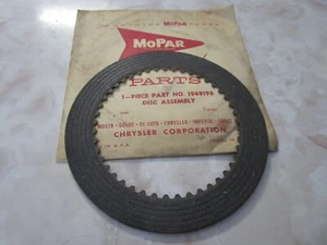 Torqueflite 3 Spd Clutch Ft. Driving Disc 1957-61 Plymouth Dodge DeSoto Chrysler - Bild 1 von 4