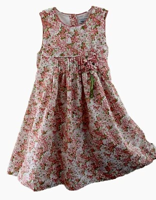 Polly & Friends girls 6X Floral Slip Line sundress w/front pleats dress  Flinder - Image 1 of 4