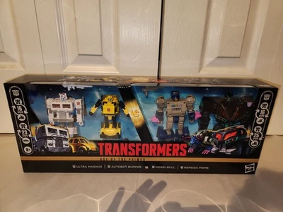 Transformers AOTP 4-Pack Ultra Magnus Nemesis Prime Bumblebee & Horri-Bull NEW! - Image 1 of 4