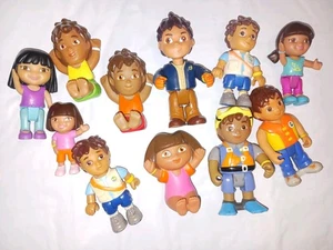 Dora The Explorer Show Puppenhaus FAMILIE Figuren LOT Dora DIEGO und mehr Mattel - Bild 1 von 2