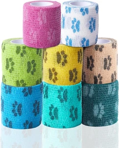 Self-Adhesive Vet Bandage Wrap, First Aid Tape for Dogs, Horses Wound Paw Care,  - Picture 1 of 12