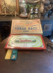 Vtg 1959 Tudor Tru-Action Electric Horse Race Game Model 525 W/ Horses WORKS! - Picture 1 of 24