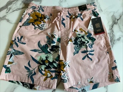 全新 范斯 男式 休闲 棉 弹力 滑冰 冲浪者 健身房 运动短裤 尺寸 M — 第 1/4 张图片