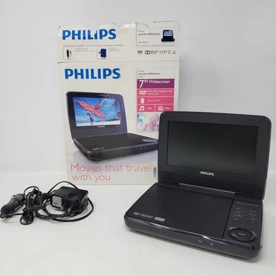 Philips PET741M/37 7" Reproductor de DVD Portátil con Caja y Cargador Foto 1 de 4