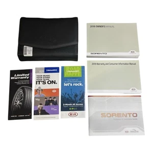 Kia Sorento 2018 conjunto manual del propietario con estuche de cuero excelente estado usado - Imagen 1 de 12