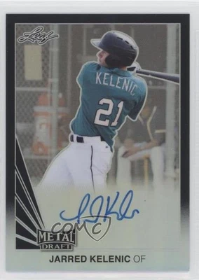 2019 Leaf Metal Draft 1990 Throwback Auto Black /15 Jarred Kelenic #LT-JK1 Auto - Image 1 of 2