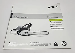 STIHL MS 261 Instruction- Operators - Owners Manual - Picture 1 of 3