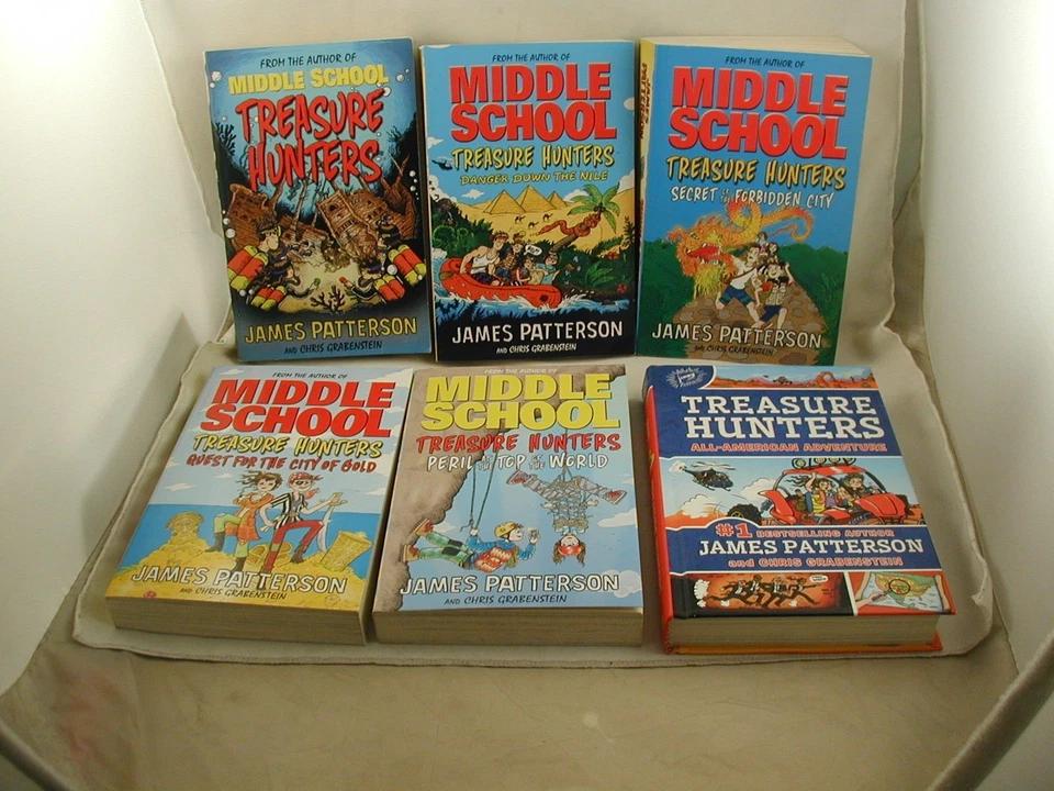 James Patterson Middle School Treasure Hunters Series Books 1-6 Kids Adventure - Image 1 of 1