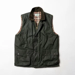 📌HOGGS OF LIFE Weste gewachste Baumwolle Weste Gilet Grün Herren L Countrywear - Bild 1 von 17