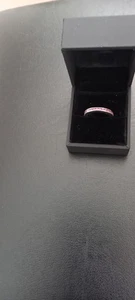 Ruby & Oscar Pink Sapphire Eternity Band Size N - Picture 1 of 9
