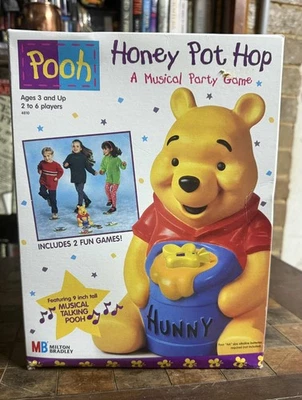 Vintage Disney Winnie The Pooh- Honey Pot Hop Musical Party Game- Milton Bradley - Image 1 of 4