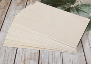 3mm Birch Plywood Laser Safe A/BB Ply Sheets 3mm A4 100pcs Models - Picture 1 of 6