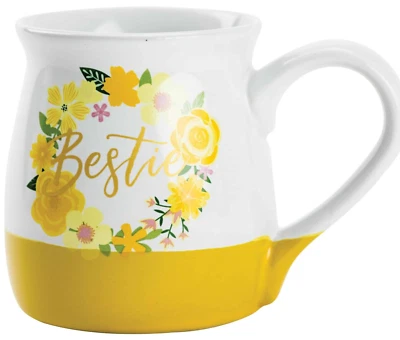 Taza Bestie para tu mejor amigo 18 oz loza pintada a mano (MERCANCÍA NUEVA) Foto 1 de 4
