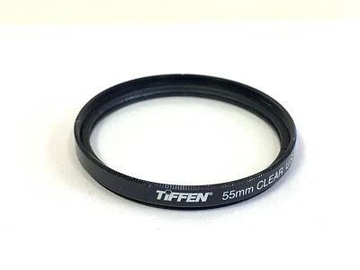 Genuine 55mm Tiffen Clear Glass Lens Protection Safety Filter  55mm USA - Image 1 of 3