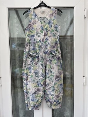 Mono de Colección Laura Ashley Años 80 Floral Azul Traje Mameluco Mediano 12 14 Foto 1 de 4
