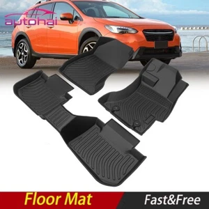 Alfombrillas de coche para Subaru Crosstrek/XV 2013-2017 negras goma TPE para todo tipo de clima - Imagen 1 de 11