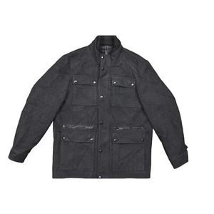 Express Black Wool Bomber Jacket Men XL Preowned Lined - Picture 1 of 7