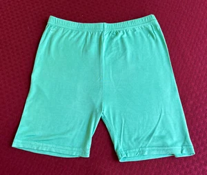 Girl's Teal Color Silky Shorts ~ 20 inch Waist Unstretched - Picture 1 of 4