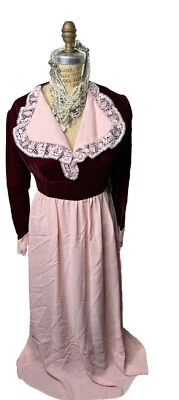 Vintage Pink Cranberry Dress Type Victorian Uniform Small”read”Xmas Costume Sz6? - Image 1 of 4