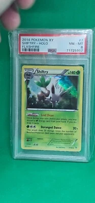 2014 Pokemon XY Shiftry Holo Flashfire #7 PSA 8 NM-MT - Image 1 of 2