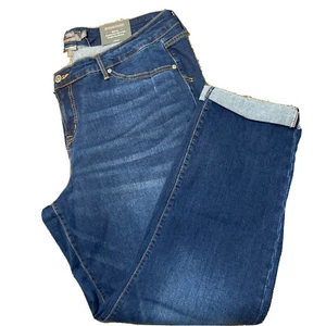 Torrid denim blue jeans Boyfriend Straight Vintage Stretch plus 22XT Tall NWT - Picture 1 of 8