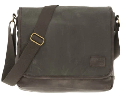 Tasche PRIDE and SOUL MESSENGER Schultertasche Crossbag DIN A4 47305 Oliv GRAU+f