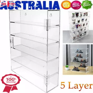 5 Layer Acrylic Display Case Rack Dustproof Clear Box Self-Install Showcase AU - Picture 1 of 10