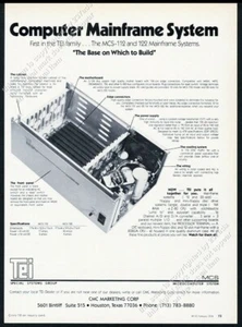 TEI MCS-112 122 1978 sistema informático mainframe foto vintage anuncio impreso 2 - Imagen 1 de 7