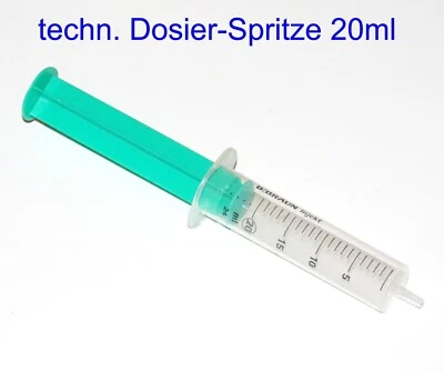 MARKENLOS technische Dosier Spritze 20ml z.B. ModellBau Öler etc.