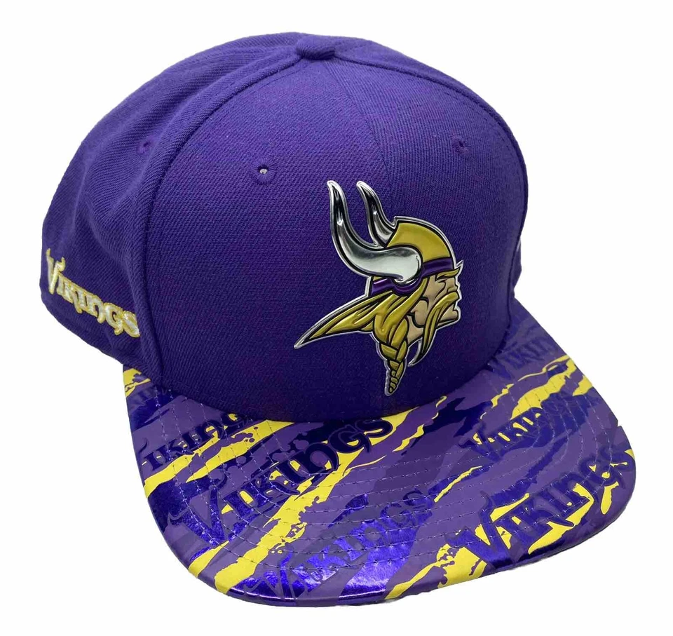Minnesota Vikings New Era 9FIFTY Sombrero Holográfico Lámina Snapback NFL Ajuste Original Foto 1 de 4