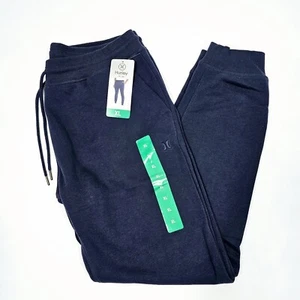 Hurley Size XL Men's Dark Blue Fleece Lined Tapered Leg Jogger Sweatpants - Picture 1 of 13
