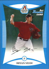 2008 Bowman Draft Prospects Blue Baseball Card #BDPP44 Bryan Shaw DP/399