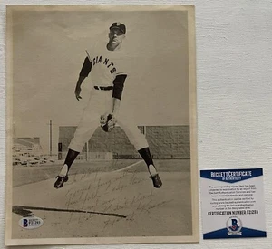Harvey Kuenn Signed Autographed Glossy 8x10 Photo San Francisco Giants - BAS COA - Picture 1 of 2