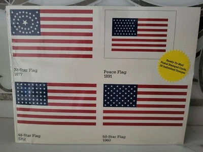 USPS The Stars & Stripes 20 Ready To Mail Postal Cards SEALED - Image 1 of 2