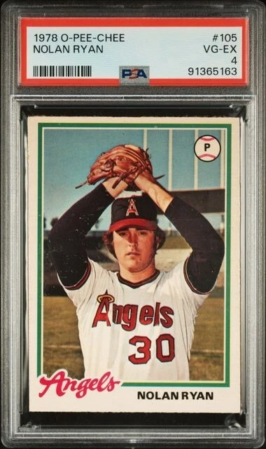 OPC PSA 4 NOLAN RYAN HOF 1978 O-PEE-CHEE 105 GRADED VG-EX CANADIAN TCG TPHLC-400 - Image 1 of 2