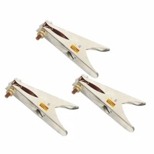 3 Earth Welding 200 Amp Cable Ground Crocodile Clamp Welder For Mig Arc Tig NEW - Picture 1 of 8