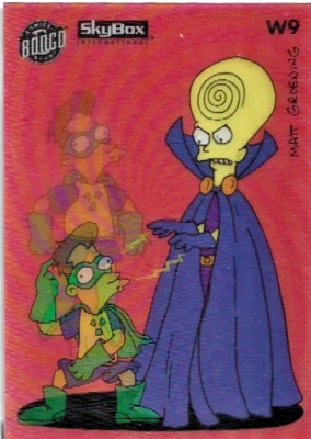 1994 SKYBOX THE SIMPSONS FALLOUT BOY WIGGLE #W9 BONGO TRADING CARD - Image 1 of 4