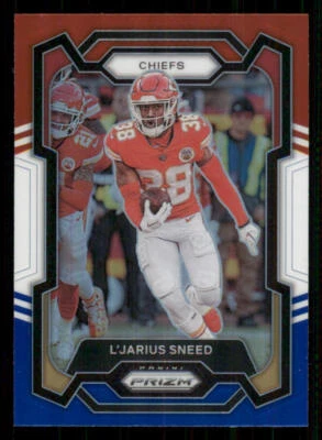 2023 Panini Prizm Prizms Red White and Blue #146 L'Jarius Sneed - Image 1 of 2