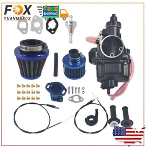 VM22 Carburetor Blue Air Filter Throttle Cable For Predator 212cc 196cc CT200U - Picture 1 of 11