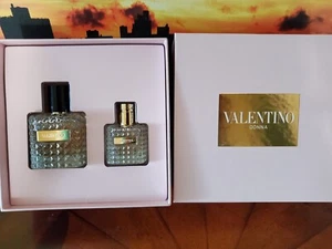 Valentino Donna Women's perfume 2pc gift set 3.4oz &1.0oz EDP - Picture 1 of 3