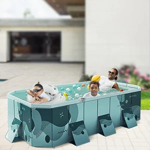 Foldable Swimming Pool For Family/Children Garden Outdoor Swimming Pool 2.1M - Picture 1 of 10