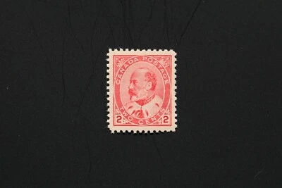 Canada #90 2C Carmine King Edward VII Issue OG MH-F/VF - Image 1 of 2