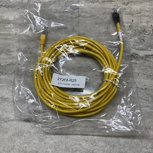 CTG 27268-R25 25' CAT5e RJ45 Yellow Patch Cable, Shielded / Unshielded, New - Picture 1 of 7