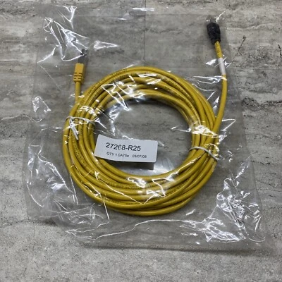 CTG 27268-R25 25' CAT5e RJ45 Yellow Patch Cable, Shielded / Unshielded, New - Image 1 of 4