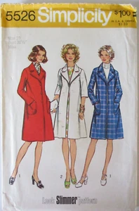 Simplicity Vintage, Sewing Pattern #5526, Size 10, Bust 32 1/2", Misses' Coat - Picture 1 of 3