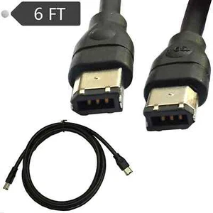 Firewire IEEE1394 6pin to 6pin connectors Highspeed data transmission of 400 Mbp - Bild 1 von 3
