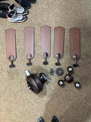 RARE 52” INCH HAMPTON-BAY ELEGANT COLONIAL STYLE CEILING FAN  - Image 1 of 4