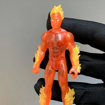 Figura de Acción Antorcha Humana 3.75" Marvel Legends Colección Retro Juguetes  Foto 1 de 3